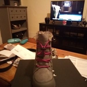 Sorel grey and purple Winter boots